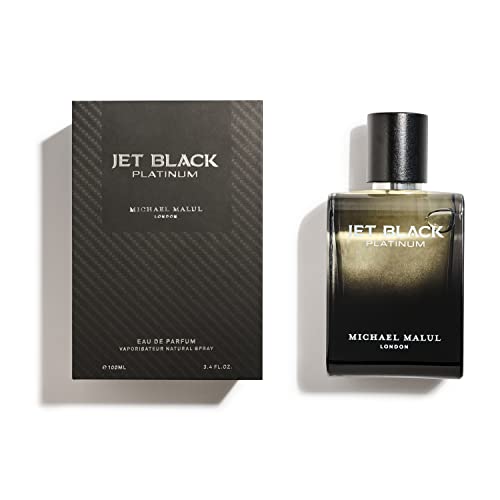 Michael Malul Jet Black Platinum Eau de Parfum for Men - 100ml | 3.4oz