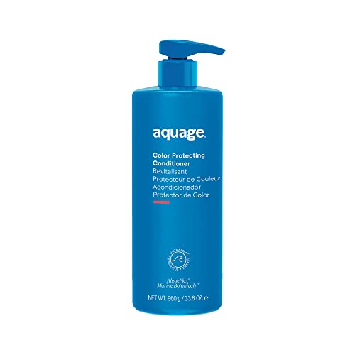Aquage Color Protecting Conditioner, Deep-Penetrating Moisturizer Seals in Haircolor, Infused with Nutrient-Rich Sea Botanicals, Restores Hair and Adds Shine, 33.8 oz.