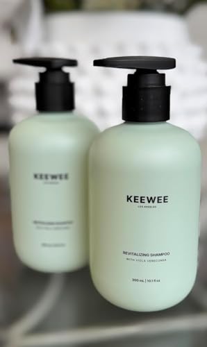 Skin Research Institute KEEWEE Hair Growth Shampoo with Biotin, Niacinamide, Green Tea & Ginkgo – Thickening for Thinning Hair & Hair Loss | Sulfate-Free, Color-Safe, Scalp-Calming
