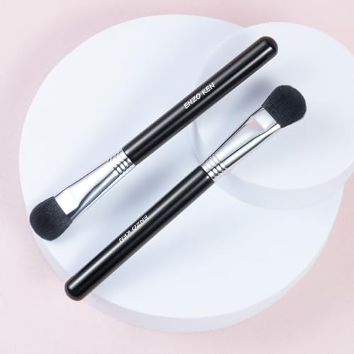 Face Blending Brush, Small Highlighting Brush, Nose Contour Brush for Makeup, Large Eye Makeup Brushes, Fluffy Blush Brush for Cheeks, (904)