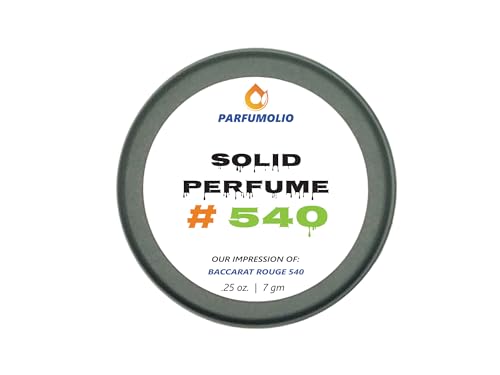 Solid Perfume #540 Inspired by Baccarat 540 Replica Fragrance Unisex Portable Non-Spill Fragrance Concentrated Long Lasting Dupe 7gm / 0.25 oz