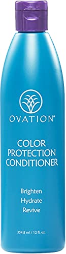 Ovation Hair Color Protection Conditioner - Hair Conditioner for Colored Hair - 12 oz - Brightens and Hydrates Color-Treated Hair - With Quinoa, Aloe Vera, Argan Oil - No Parabens and Sulfates