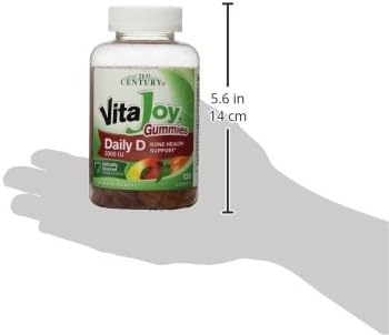 21st Century VitaJoy Daily Vitamin D3 50 mcg (2,000 IU) Gummies, Peach, 120 Count
