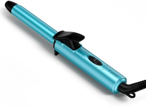 Travel Size Mini Curling Iron, Dual Voltage 1/2 Inch Ceramic Mini Hair Curler for Short Hair, Infused with Keratin & Argan Oil, Travel Curling Iron with Storage Bag