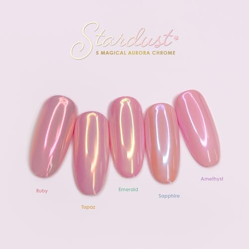 Daily Charme Chrome Effect No-Wipe Top Coat Gel Polish 15ml, High Gloss, Special Formula For Smooth Glazed Mirror Chrome Finish Long Lasting, Soak Off, Home DIY/Nail Art Salon Manicure