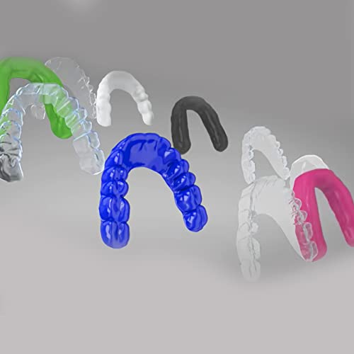 Dental Soft Splint 5pcs, 3.0 mm Dental Lab Splint Thermoforming Material for Vacuum Forming Machine 5'' x 5'', Sold by JMU (Square, Mix Colors)