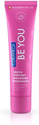 Curaprox Whitening Toothpaste – for Fresh Breath & Gum Care | Enzymatic Formula, Watermelon Flavour, Pink, 60ml | Vegan, SLS-Free, Fluoride 950ppm | Swiss Made