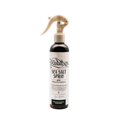 Sea Salt Spray – Lightweight Texture, Volume, and Flexible Hold with Epsom Salt & Pro-Vitamin B5 (8.45 oz, Tobacco Vanilla)