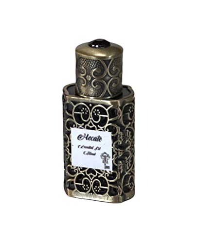 Hecate Essential Oil Blend - 3 ml Filigree Bottle - Natural Perfume, Witch, Pagan Ritual, Altar, Anointing oil - Hekate Goddess - Witchcraft - Magick - Forest & Folklore