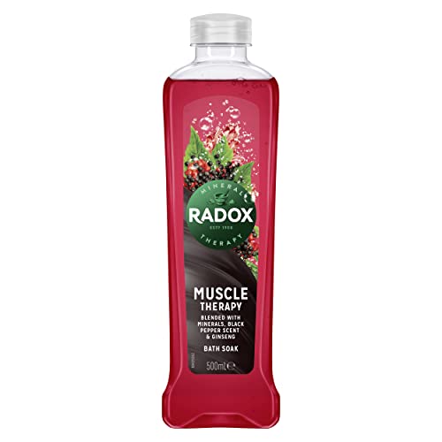 Radox Muscle Therapy Bath Soak with Black Pepper and Ginseng, 500ml