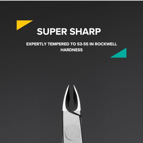 Rui Smiths Professional Cuticle Nippers | Precision Surgical-Grade Stainless Steel Cuticle Trimmer, French Handle, Single Spring, 5mm Jaw (Half Jaw)