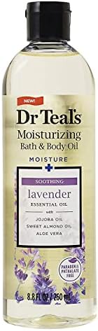 Dr. Teals Bath & Body Oil Variety Gift Set (2 Pack, 8.8oz Ea.) - Soothing Lavender & Ultra Rich Shea Butter - Essential Oils Hydrate Skin & Alleviates Daily Stress - at Home Spa Kit