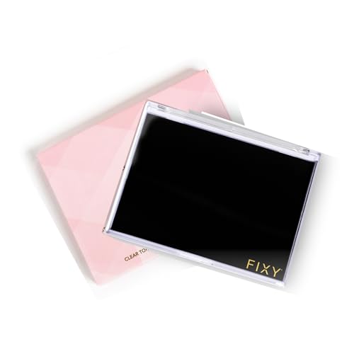 FIXY Magnetic Makeup Palette | Empty Refillable Organizer (5.7x4.3) with 20 Bonus 21mm Metal Pans - Travel Friendly for Eyeshadow, Blush, Foundation - Declutter & Organize