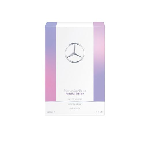 Mercedes Benz Fanciful Eau De Toilette Perfume Spray for Women - 3 Fl Oz - Parfum for Her - Citrus & Musky Scent - Luxury Long Lasting Fragrance with Notes of Mandarin, Rose & Amber wood