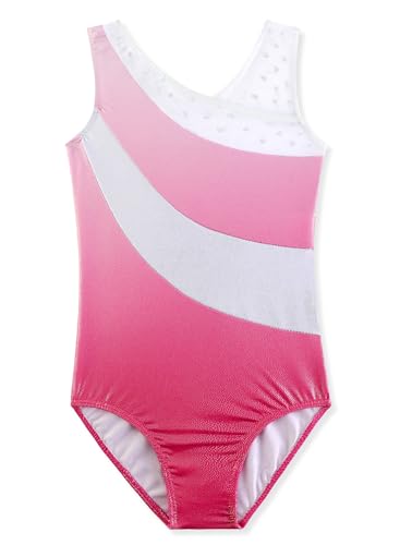 DAXIANG Valentines Day Gifts for Kids Leotard for Girls Gymnastics Light Pink 4-5Y