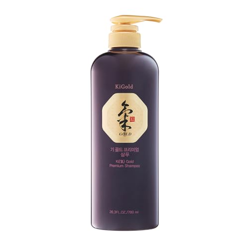 Daeng Gi Meo Ri- Ki Gold Premium Shampoo, Effectively Moisture to Dry and Rough Hair, No Artificial Color, 26.3 Fl Oz