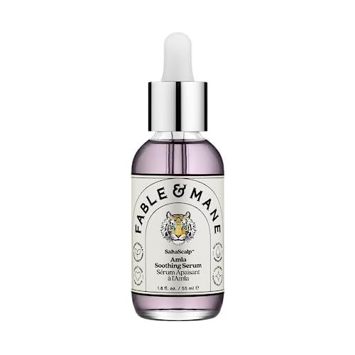 Fable & Mane Amla Soothing Serum with Rosemary Oil Purifies and Balances Irritation. Detox Treatment for Dry, Itchy or Sensitive Scalps