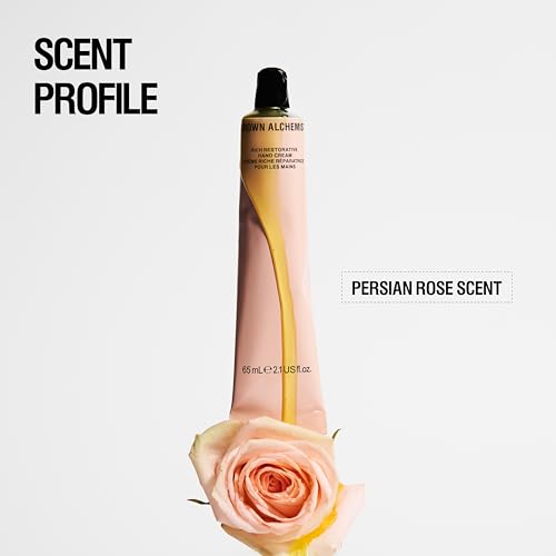 Grown Alchemist Rich Restorative Hand Cream. Persian Rose, Argan Extract. Non-Greasy Intensive Moisturizer to Soothe and Soften Hands (65ml).