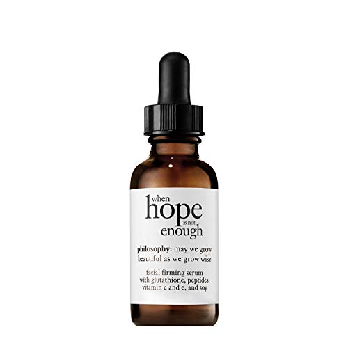 philosophy when hope is not enough facial firming serum - with vitamins C, E & hyaluronic acid - revitalizes dull complexion while reducing the look of fine lines and wrinkles - 1 fl oz