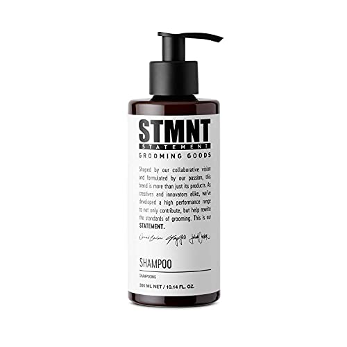 STMNT Grooming Goods Shampoo | SLS/SLES Sulfates Free | Activated Charcoal & Menthol | Removes Build Up | Fuller Feeling Hair