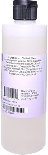 Lilac Bubble Bath (8 Ounce) - Phthalate Free Fragrance - Creates A Tub Full of Lasting Bubbles with a Fresh Blooming Scent