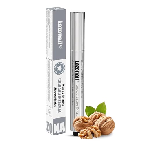 Nail Strengthening & Repair Gel, Restores Brittle Nails from Damage Caused by Manicures & Harsh Environments, Infused with 94% Walnut Extract, Honey Colored