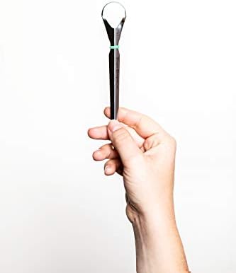 Model P Medical Grade, Dishwasher Safe, Stainless Steel Tongue Cleaner, Reduce Bad Breath and Improve Taste, Preferred by Leading Dental Schools for Oral Hygiene, (1 Count)