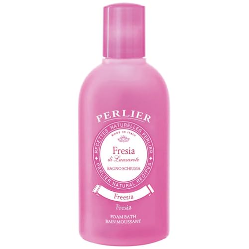 Perlier Freesia Foam Bath - Natural & Calming Aromatherapy Bubble Bath For Women And Men - Rich Foaming Formula Provides Deep Moisturization And Hydration For All Skin Types, 16.9 Fl Oz
