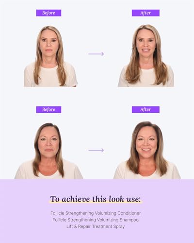 Keranique Volumizing Shampoo - Hair Thickening for Fine & Thinning Hair - Keratin Enriched, Scalp Cleansing, Sulfate-Free, Color-Safe Volume Shampoo