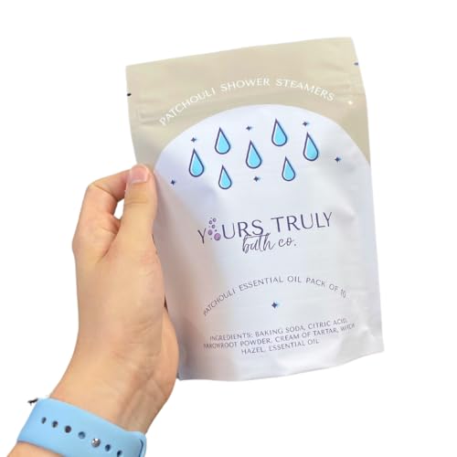 Patchouli Shower Steamers, Aromatherapy Shower Steamers, Shower Tablets Aromatherapy, Shower Steamers with Essential Oils, Shower Bombs Made in the USA, Stress Relief and Self Care, Self Care Gifts