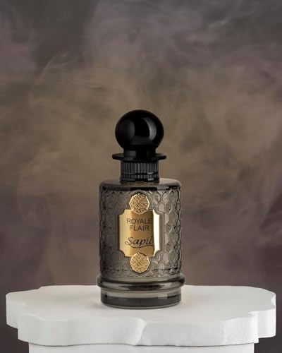 Sapil Royale Flair Unisex Eau De Parfum – Spicy Woody Oud & Amber Blend – Long-Lasting Premium Luxury Fragrance for Men & Women – Arabic Dubai Perfume – 3.38 oz