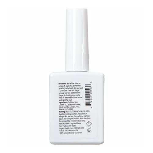 ForPro Professional Collection Expert Jiffy Gel Polish Remover, Removes All Brands Gel Polish in Less Than 5 Minutes, Quick & Easy Gel Removal, No Foil Wrapping or Soaking Needed, 0.5 Fl. Oz.