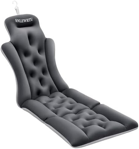 Full Body Bath Pillow for Bathtub, Thick & Luxury Bathtub Cushion with 192 Suction Cups, Bathtub Pillows for Head & Neck, Back Support, Ideal Bath Accessories for Women' Gifts Spa, Soaking, Tub