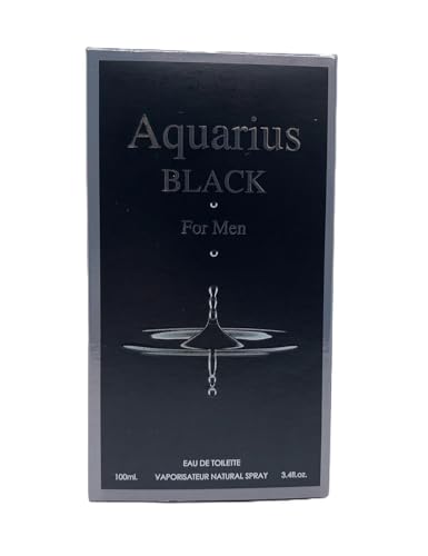 Aquarius Black Men's Cologne 3.4 Fl. Oz. Eau de Toilette Spray