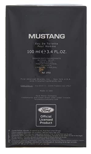 Ford Mustang for Men Eau de Toilette Spray, 3.4 Ounce