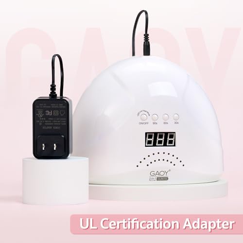 GAOY UV LED Nail Lamp, UV Light with LCD Display, Professional Nail Dryer with Automatic Sensor, 4 Timers and Sensitive Mode