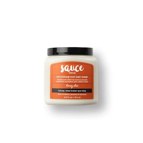 SAUCE BEAUTY Hair Mask, Honey Chia Smoothing Curl Mask for Dry Hair (10.5 Fl Oz) Hydrating, Anti Frizz Softener with Shea Butter, Honey & Chia for Naturally Curly, Wavy & Coily Hair Care