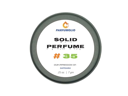 Solid Perfume #35 Inspired by Samsara Women's Portable Non-Spill Fragrance Concentrated Long Lasting 7gm / 0.25 oz