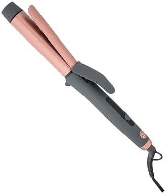 Hairitage Curl Envy Hair Curling Iron 1 1/4 Inch - Ceramic Tourmaline Curling Iron 1.25' Barrel - Silky Smooth + Bouncy Curls - 4 Digital Heat Settings up to 450 Degrees - Auto Shut-Off