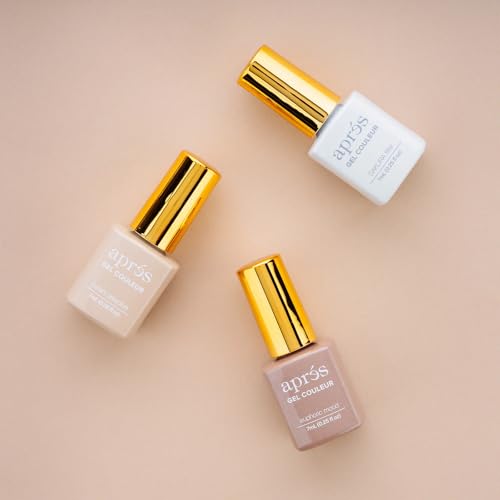 APRÉS Ryo Kitamura x Gel Couleur Trio Set, Set of 3 7 ml Mini Bottles, Shimmery Gel Polish