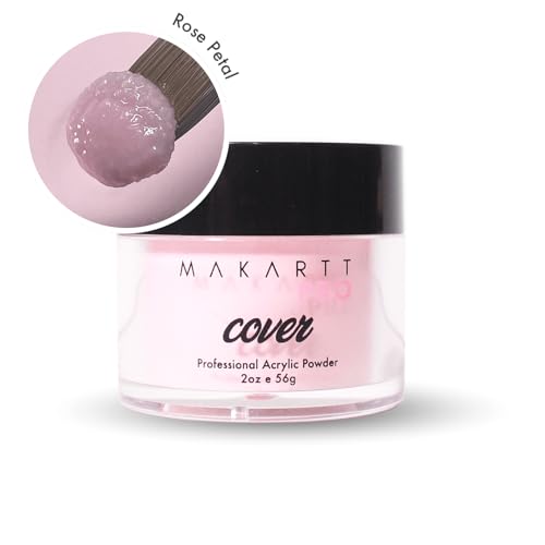 Acrylic Powder - 56g/2oz Nail Cover for Extension, Perfect for Professional Private Nail Technicians - Color: Rose Petal