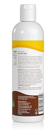 Alba Botanica More Moisture Shampoo, Coconut Milk, 12 Oz (Packaging May Vary)