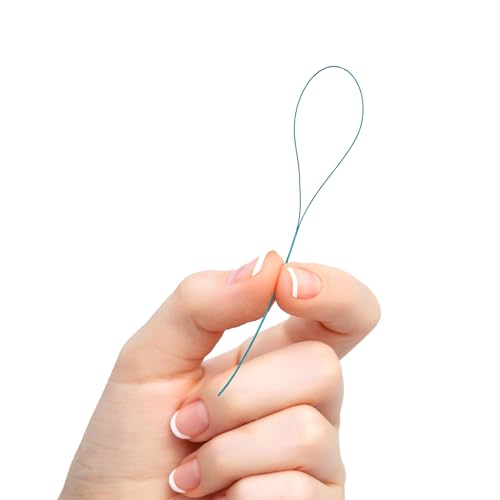 GUM EEZ-Thru Floss Threaders, Dental Flossers for Braces, Bridges, & Implants,25 Count(Pack of 6)