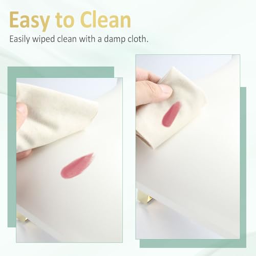 Nail Arm Rest, Arm Rest for Nails Tech, PU Leather Nail Tech Arm Rest, U-Shaped Hand Rest for Nails Tech, Foldable Manicure Hand Rests for Foot Hand Rest, White