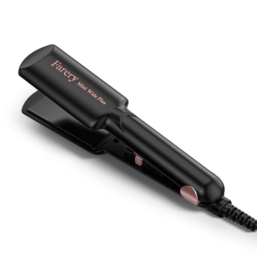 Portable Hair Straightener, 1.5 Inch Wider Plate Flat Iron for Short & Long Hair, Ceramic Travel Hair Straightener with Argan Oil & Keratin Infused, Universal Voltage, with Storage Bag