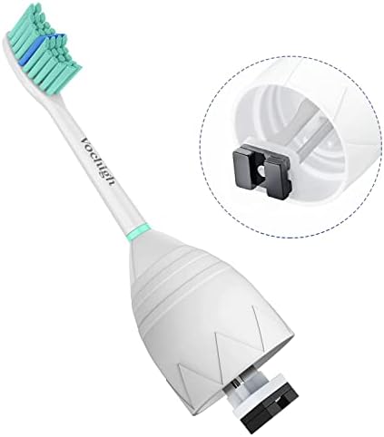 Replacement Toothbrush Heads Compatible with Philips-Sonicare: fits e-Series HX7022 CleanCare & Xtreme Screw-on Electric Brush Handles, 6 Pack