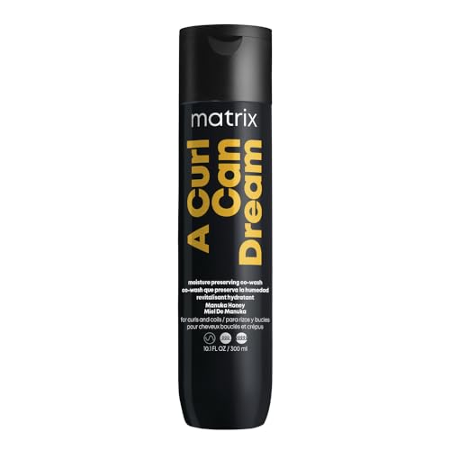 Matrix A Curl Can Dream Co-Wash - Gentle Cleansing Conditioner, For Curly and Coily Hair - Revives Curls Between Washes and Enhances Curl Definition, With Manuka Honey Extract, 10.1 Fl Oz