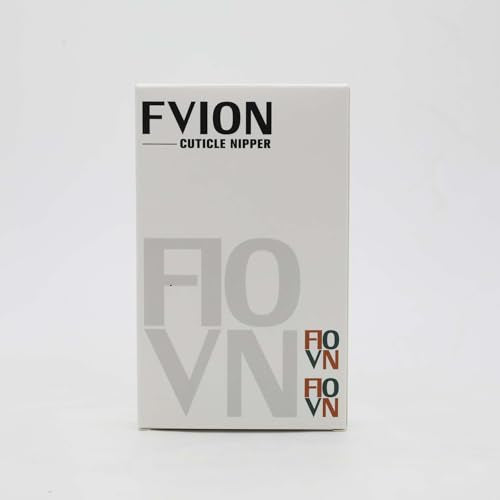 FVION Cuticle Trimmer – Professional Cuticle Nippers, Rubber Coated Handle Manicure Tools – Stainless Steel Cuticle Cutter for Nails (5mm), Red