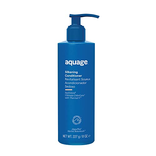 AQUAGE SeaExtend Silkening Conditioner, Improves Manageability and Prepares Hair for Sleek, Smooth Styling with Frizz-Free Results, 8 oz