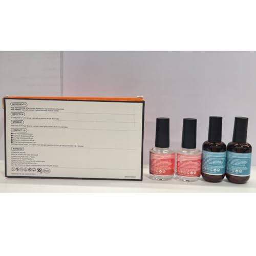 modelones 4 Pcs Nail Dehydrator and Primer, 15 ml Acid Free Natural Prep Dehydrate & Bond Primer Hema-Free Bonding for Nail Supplies